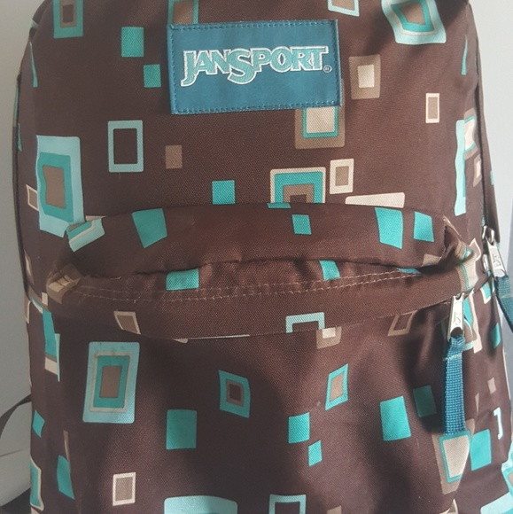 Jansport Bags Jansport Brownblue Backpack Poshmark